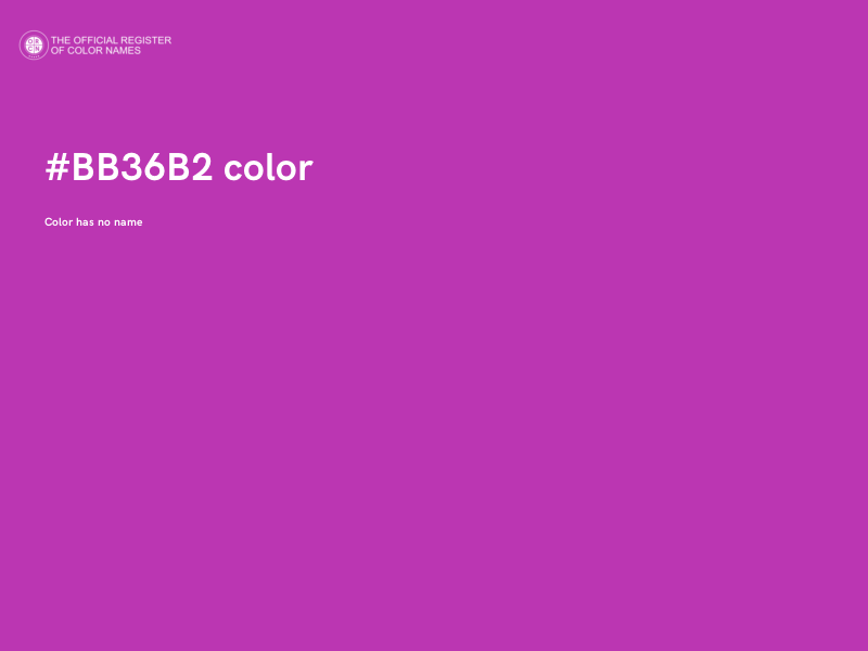 #BB36B2 color image