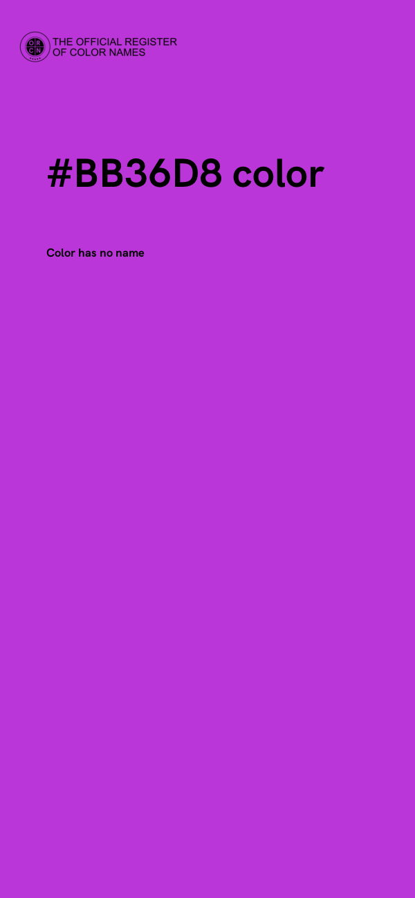 #BB36D8 color image