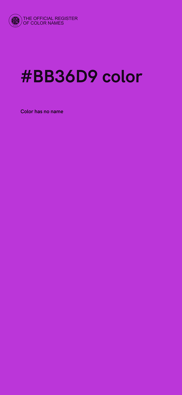 #BB36D9 color image