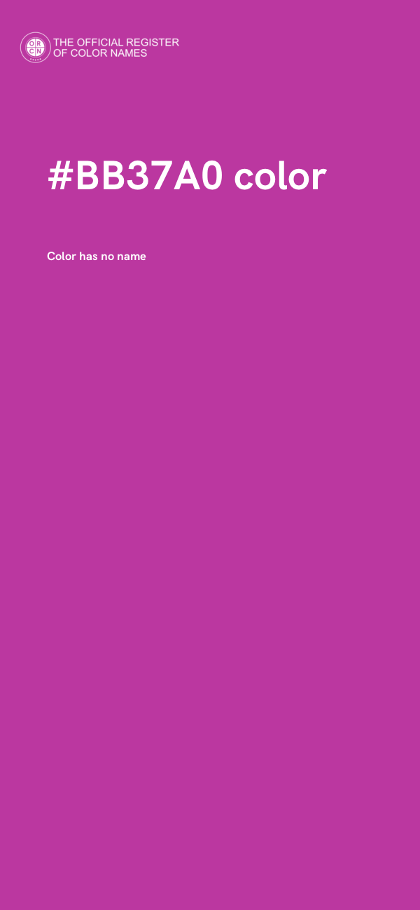 #BB37A0 color image