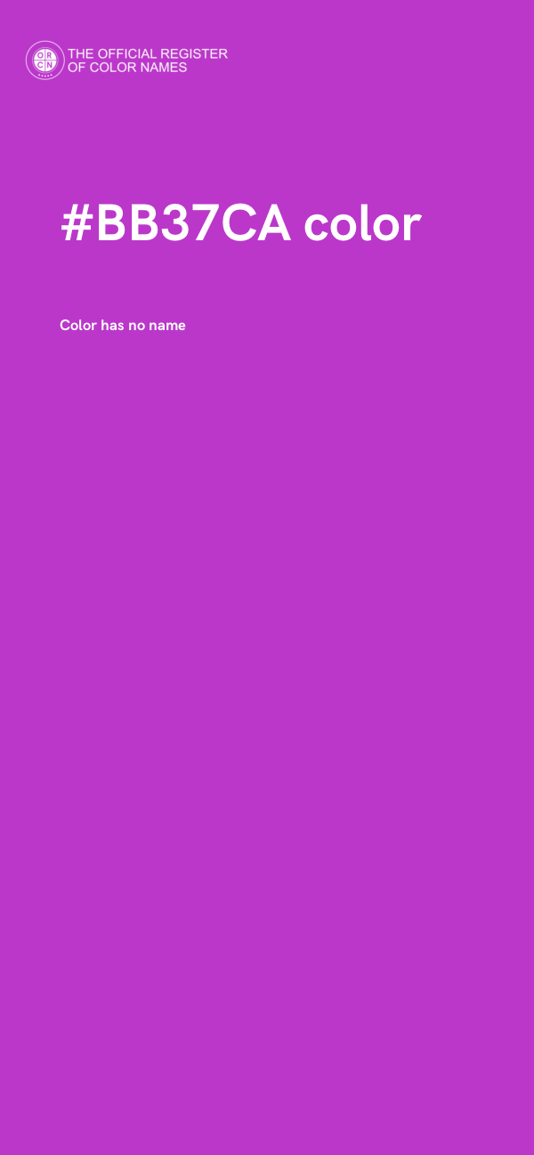 #BB37CA color image