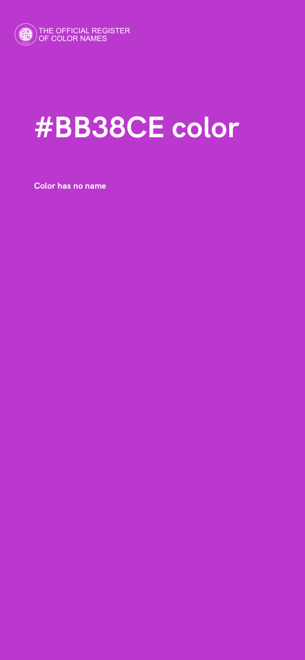 #BB38CE color image