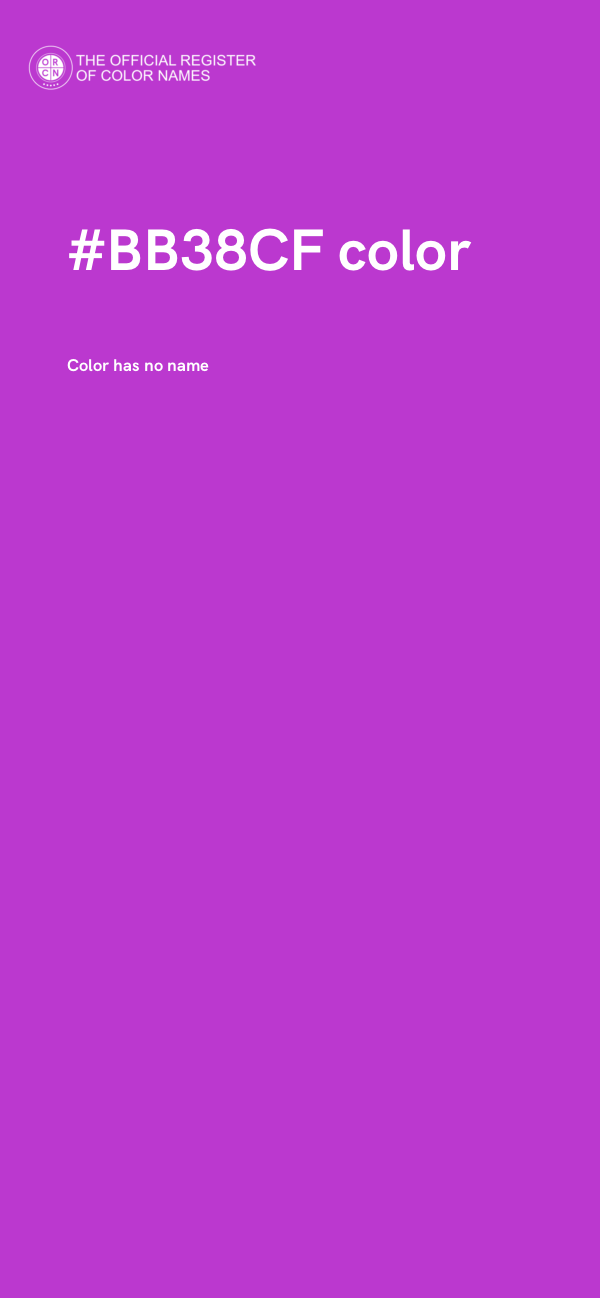 #BB38CF color image