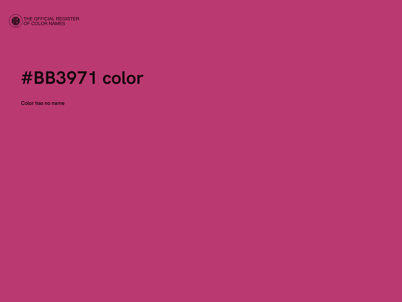 #BB3971 color image