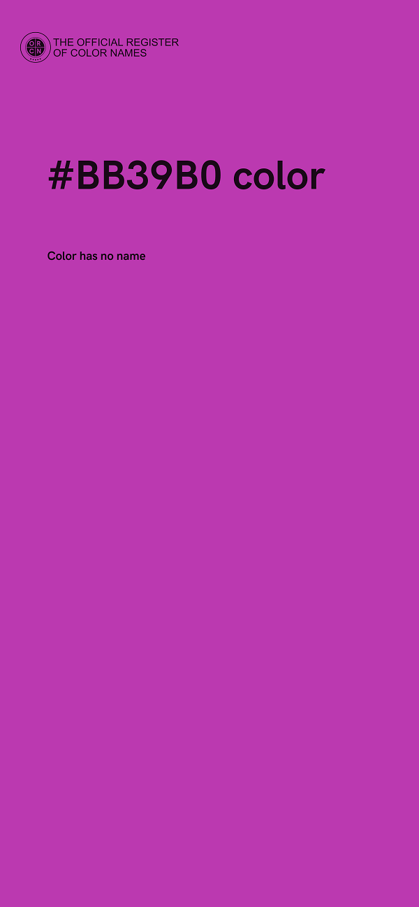 #BB39B0 color image