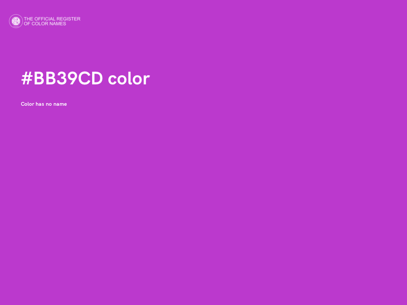#BB39CD color image