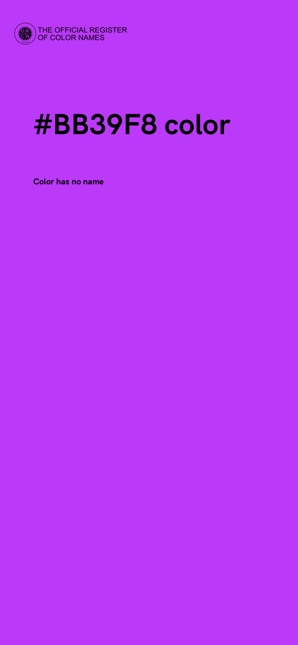 #BB39F8 color image