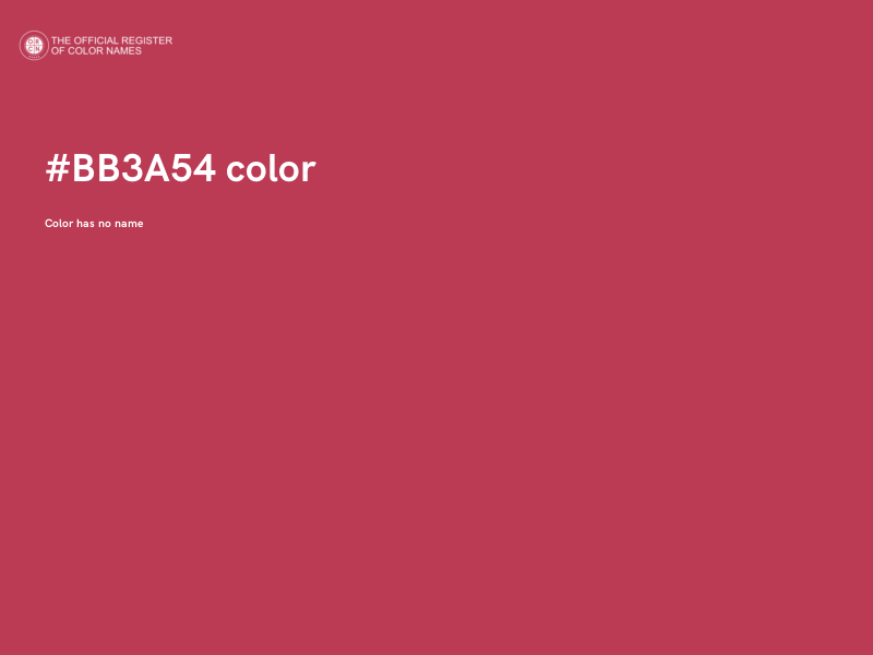 #BB3A54 color image