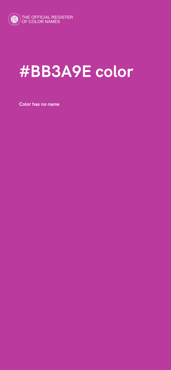 #BB3A9E color image