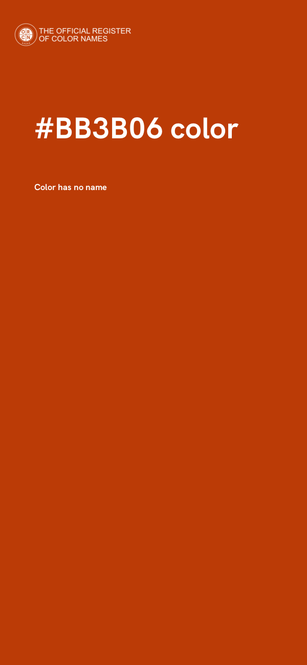 #BB3B06 color image