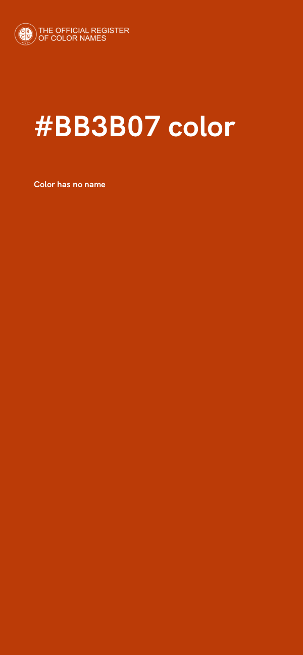 #BB3B07 color image