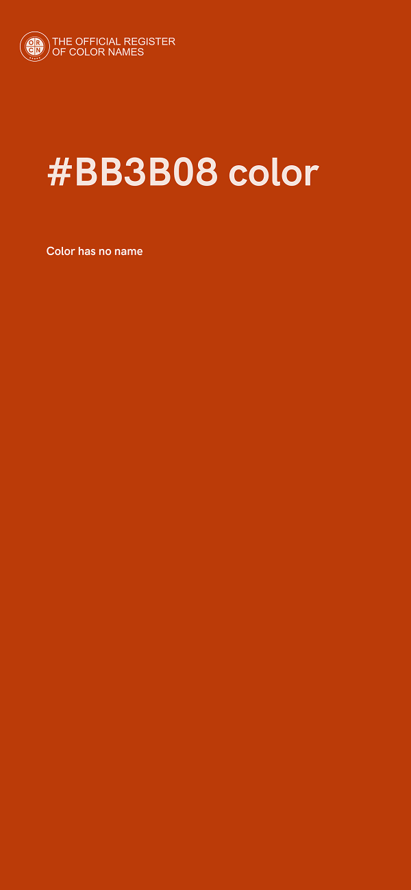 #BB3B08 color image