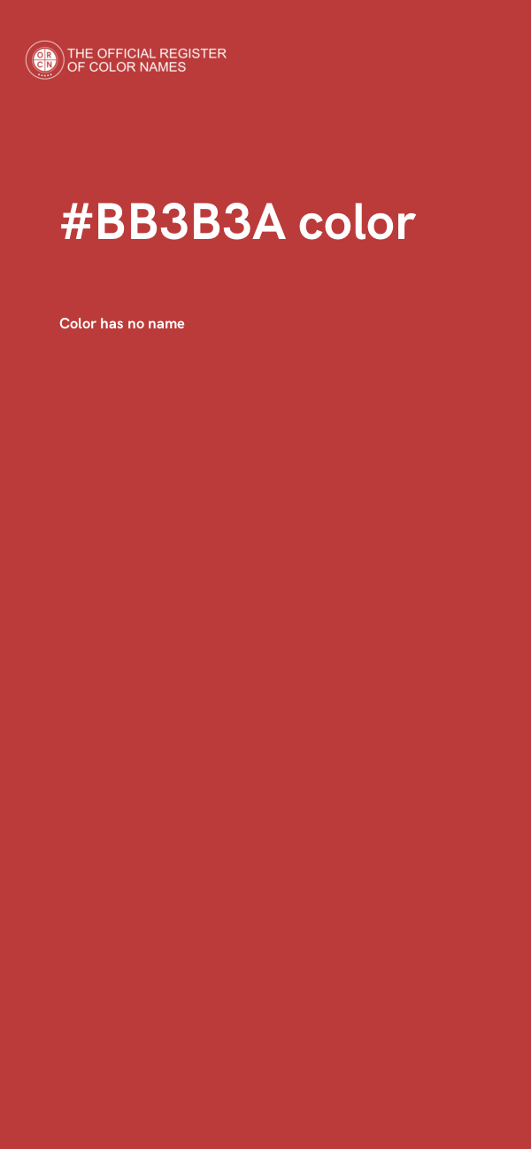 #BB3B3A color image
