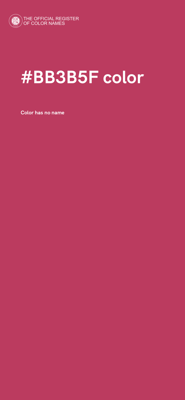 #BB3B5F color image