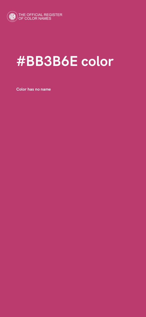 #BB3B6E color image