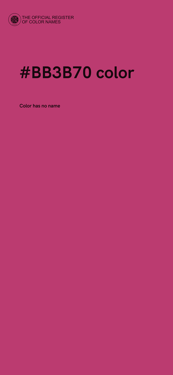 #BB3B70 color image