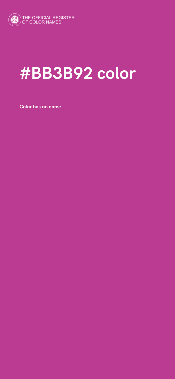 #BB3B92 color image