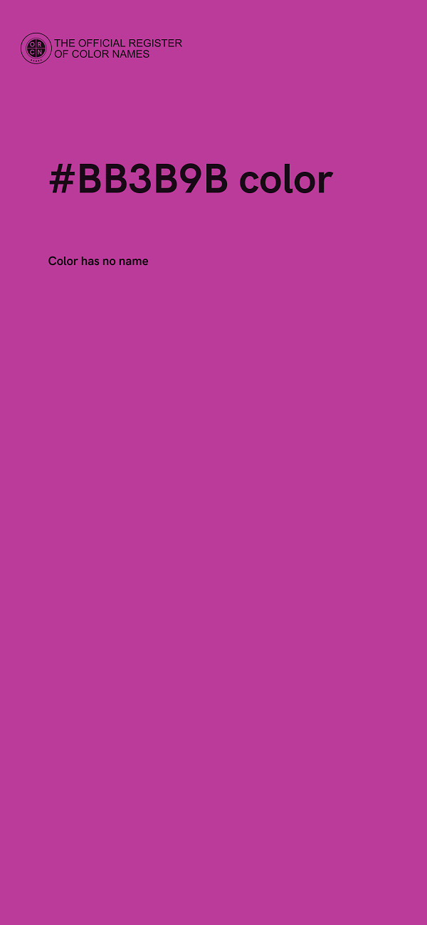 #BB3B9B color image