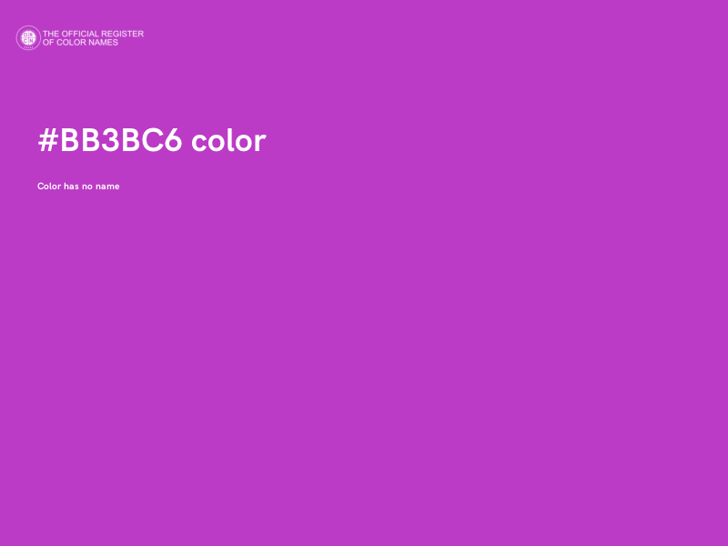 #BB3BC6 color image