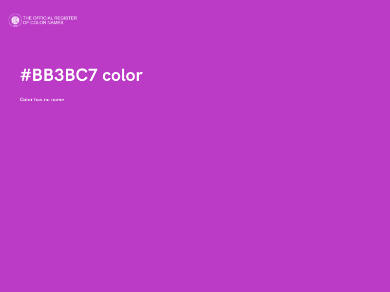 #BB3BC7 color image