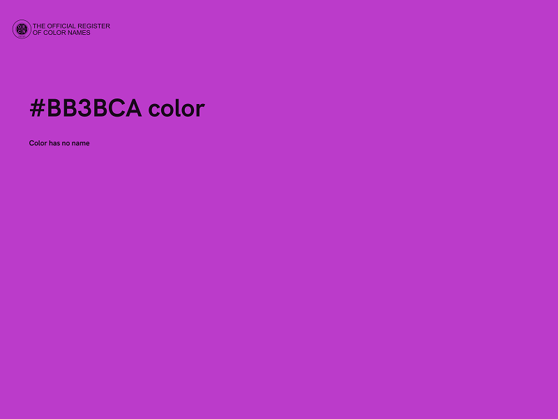 #BB3BCA color image