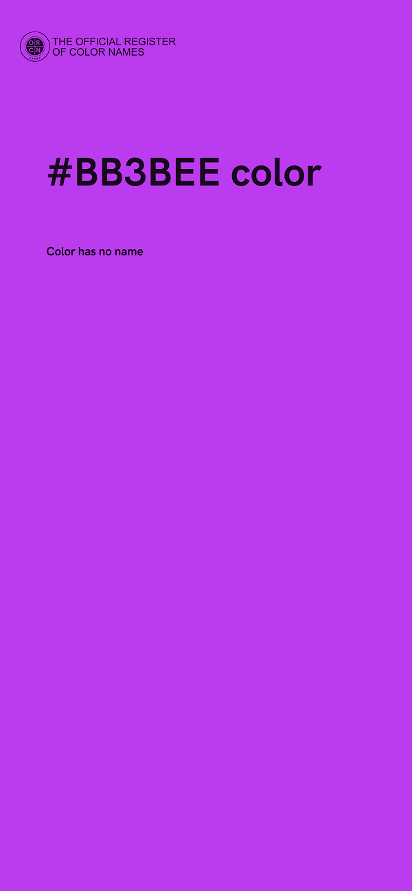 #BB3BEE color image
