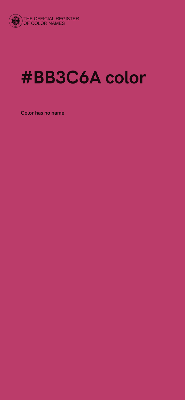 #BB3C6A color image