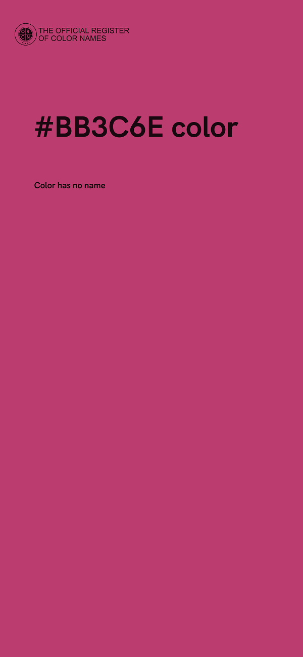 #BB3C6E color image