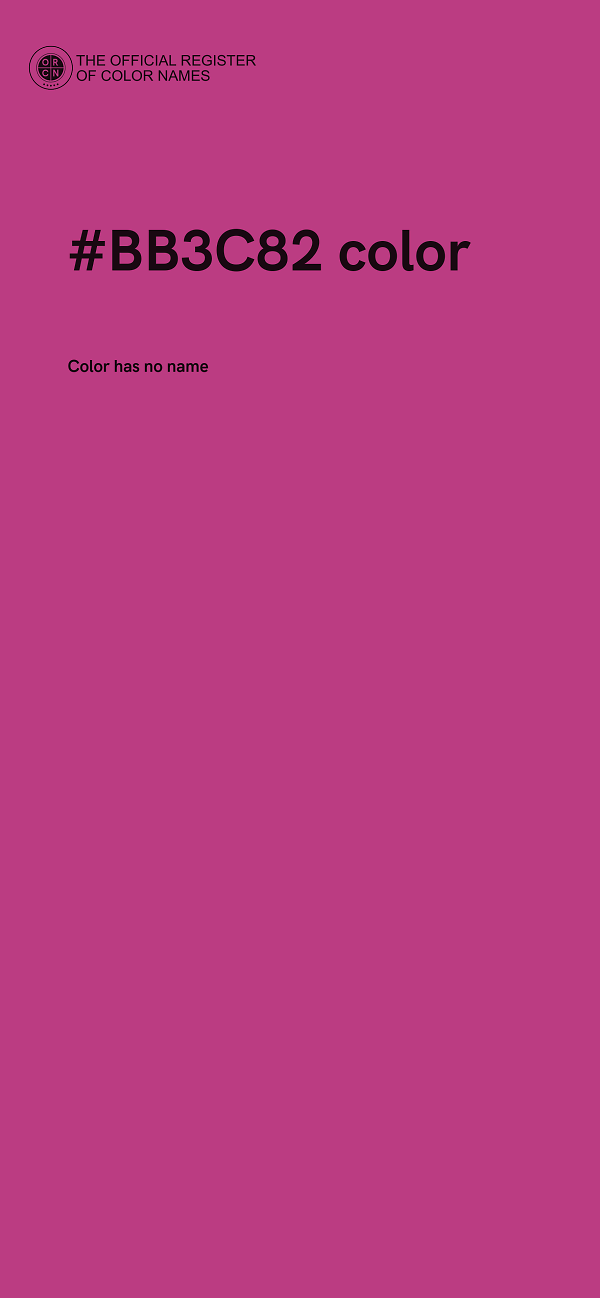 #BB3C82 color image