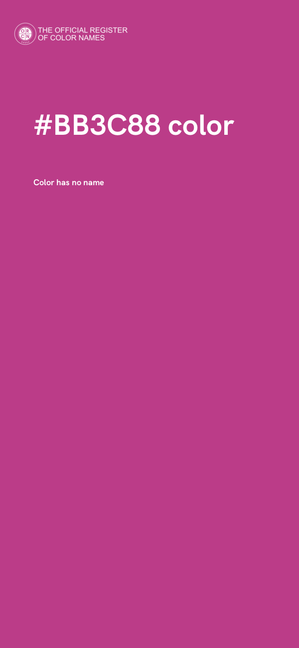 #BB3C88 color image