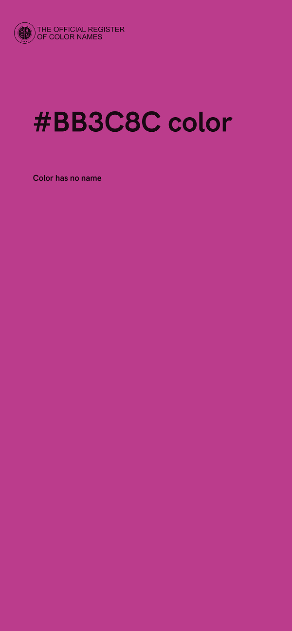 #BB3C8C color image