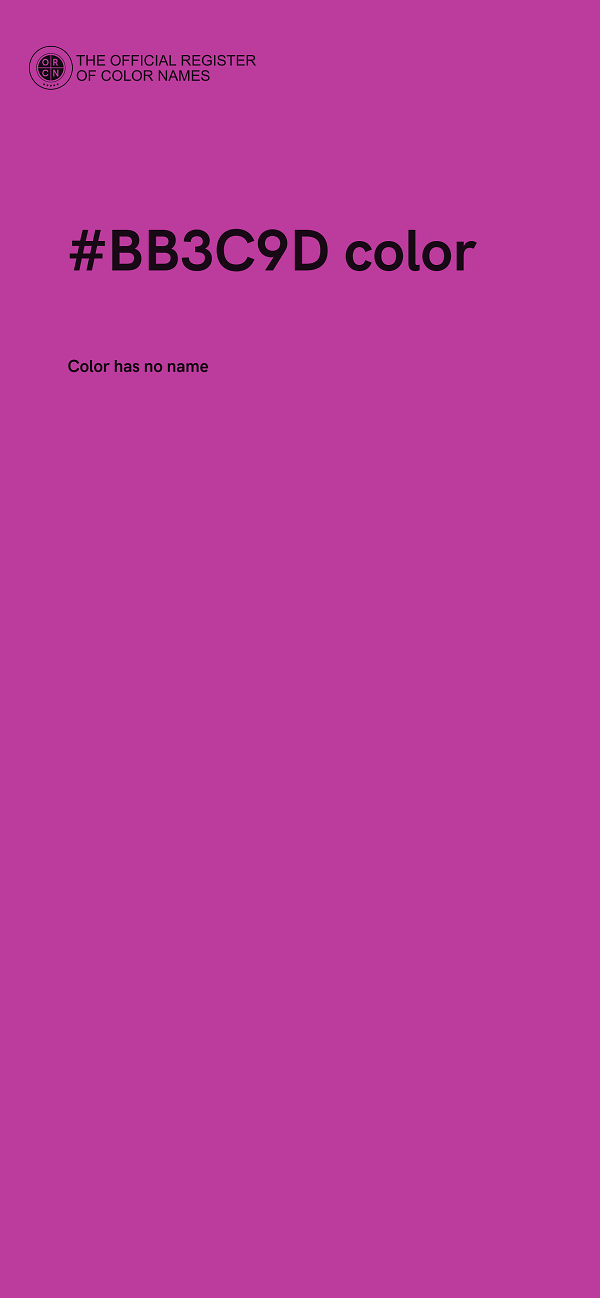 #BB3C9D color image