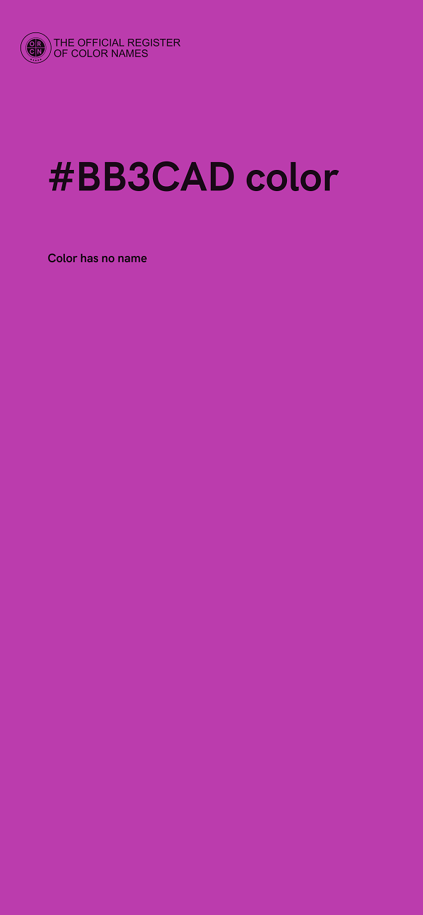 #BB3CAD color image