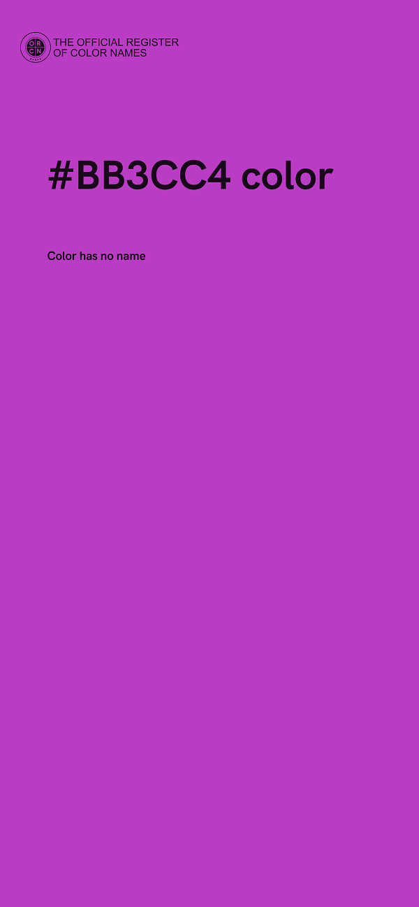 #BB3CC4 color image