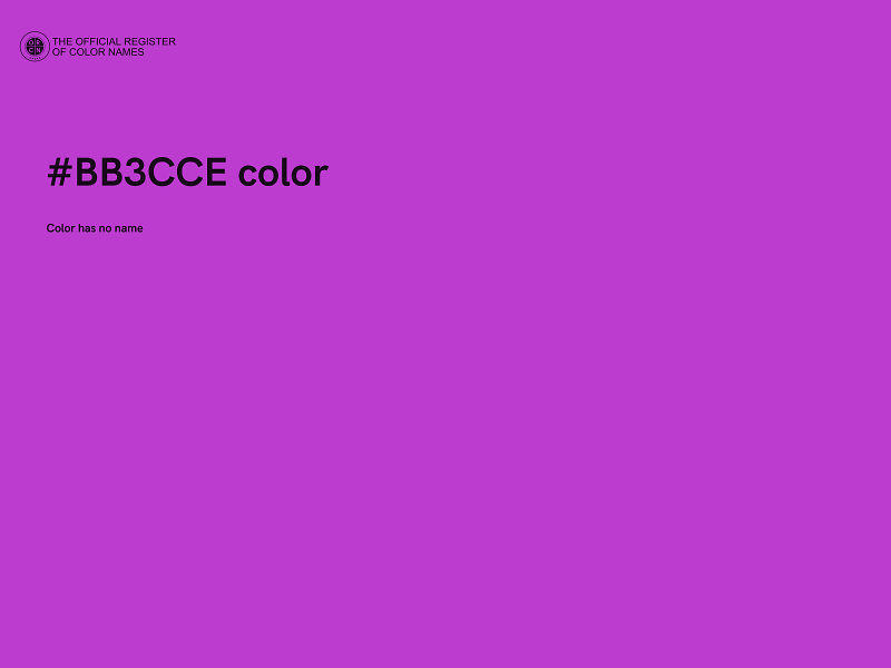 #BB3CCE color image