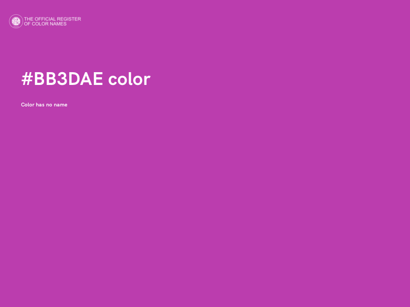 #BB3DAE color image