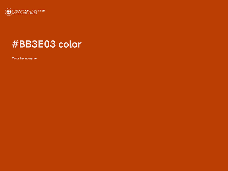 #BB3E03 color image