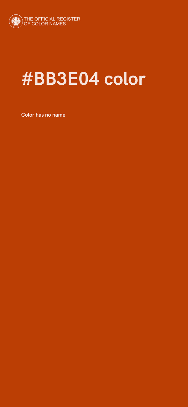 #BB3E04 color image