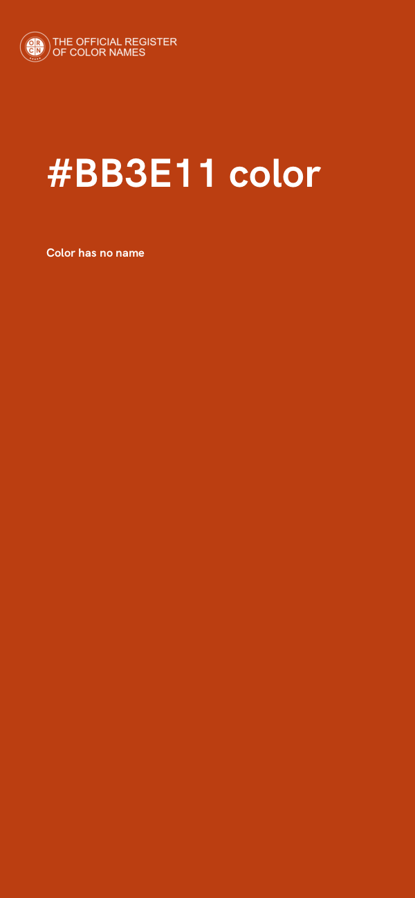 #BB3E11 color image