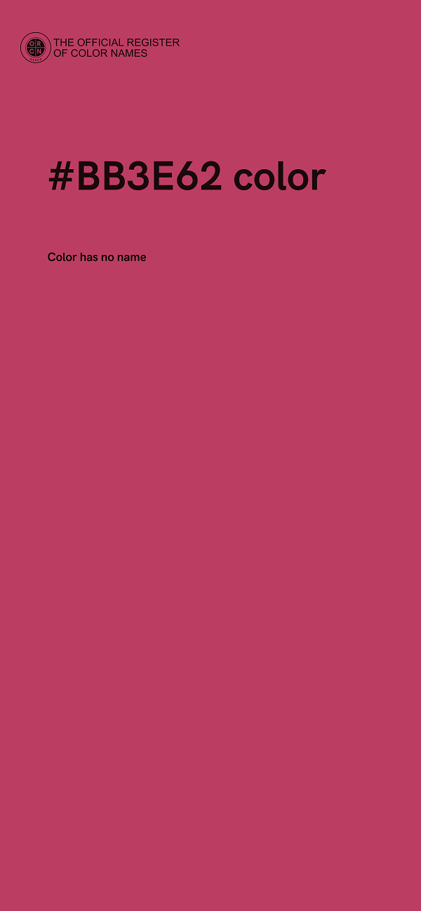 #BB3E62 color image