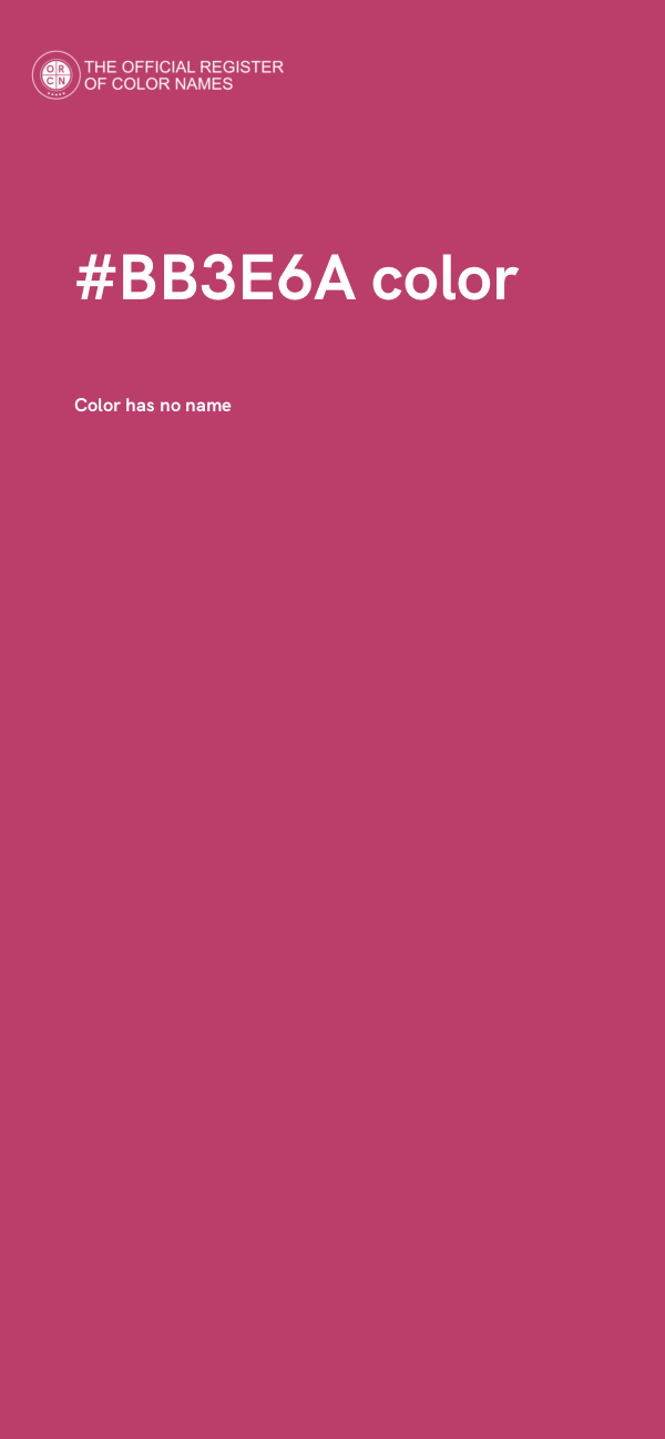 #BB3E6A color image