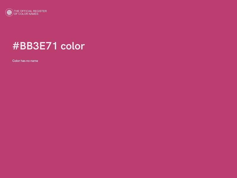 #BB3E71 color image