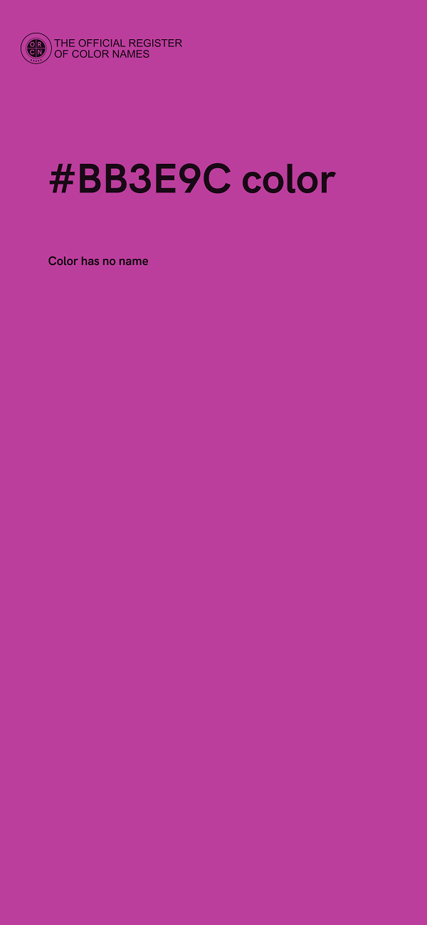#BB3E9C color image