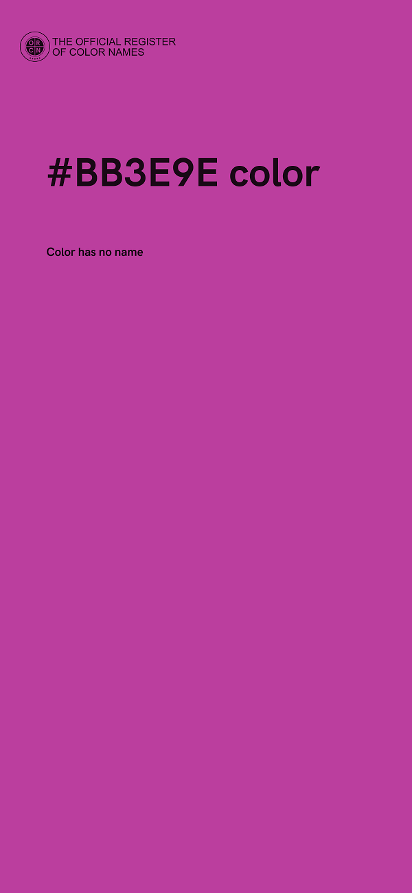 #BB3E9E color image
