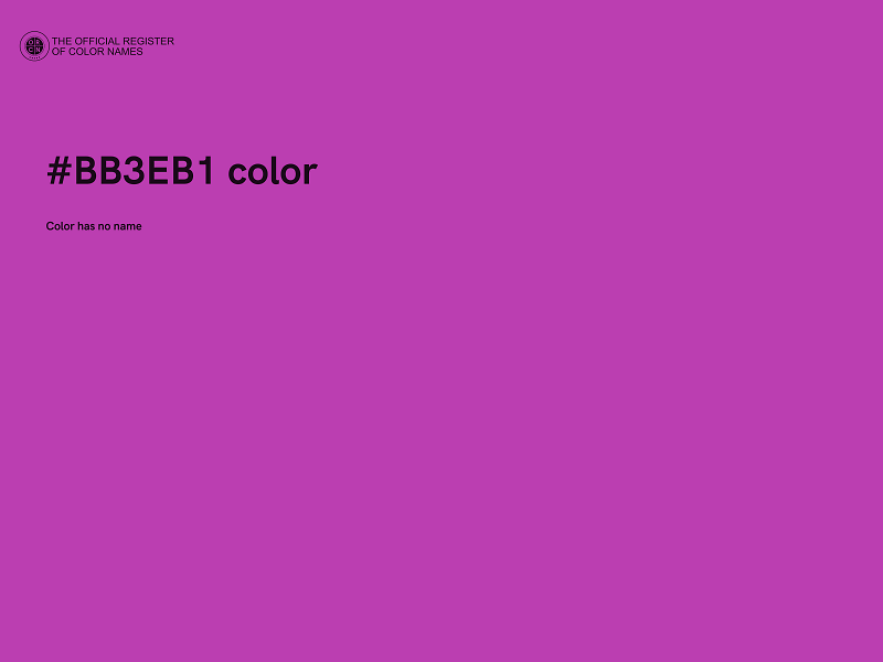 #BB3EB1 color image