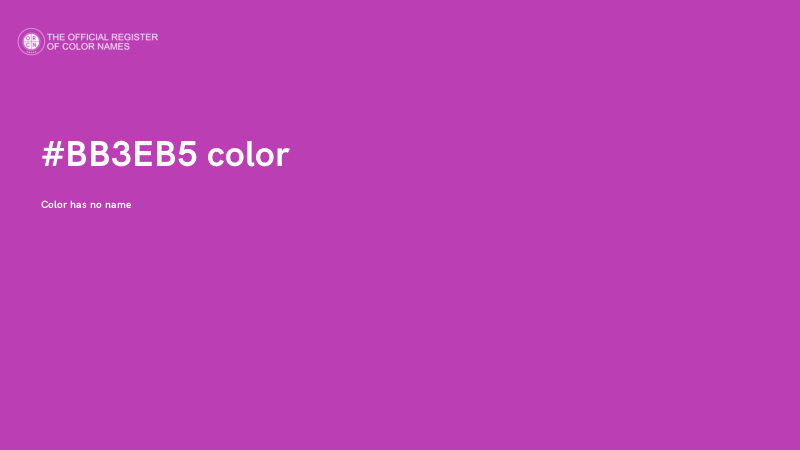 #BB3EB5 color image