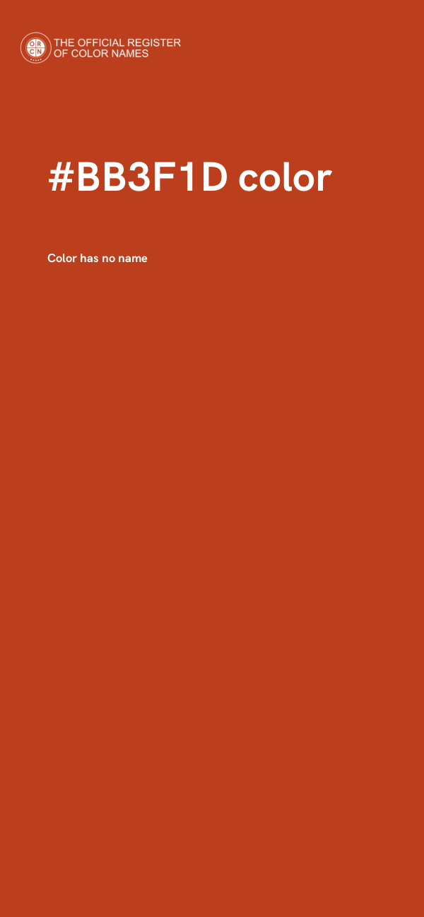 #BB3F1D color image