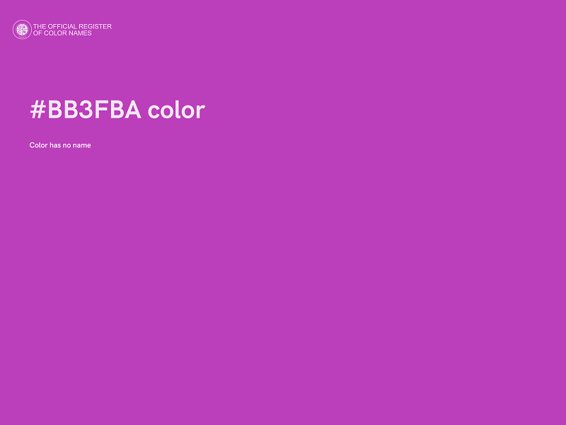 #BB3FBA color image