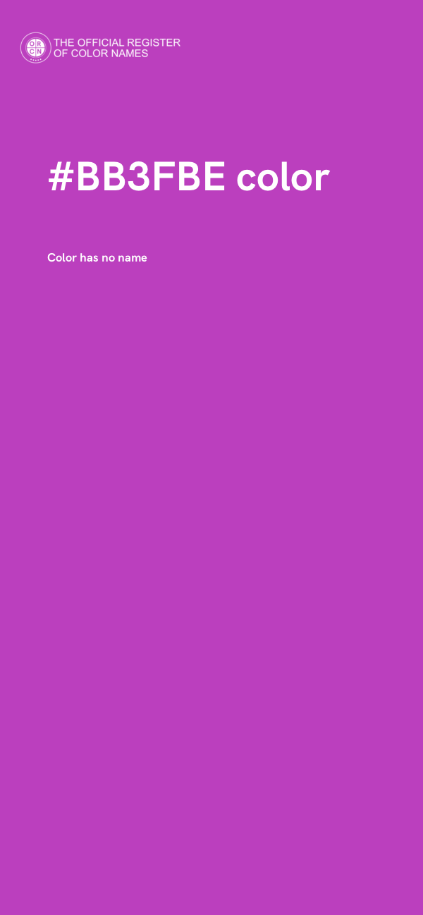 #BB3FBE color image