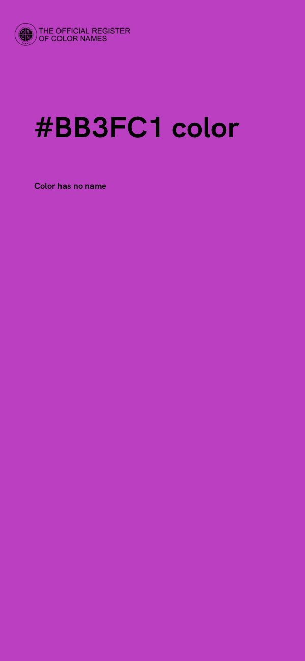 #BB3FC1 color image